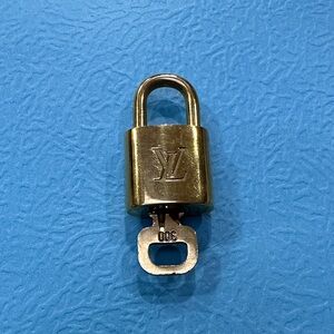 #300 Louis Vuitton Brass Padlock with Key
